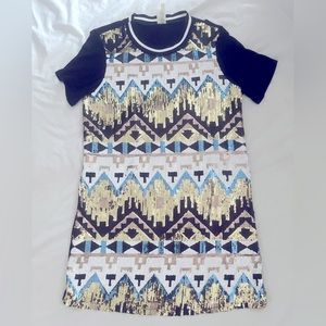 Multi color sequence dress size small
